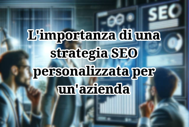 Scopri l'importanza di una strategia SEO personalizzata per un'azienda