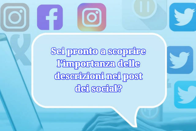 Descrizioni nei social